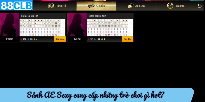 Khám phá 3 trò chơi casino live cực hot, trả thưởng xanh chín của AE Sexy